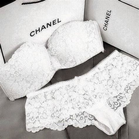 chanel bra and underwear set|Women's CHANEL .